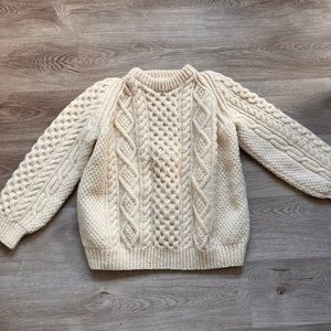 Hand knit wool sweater
